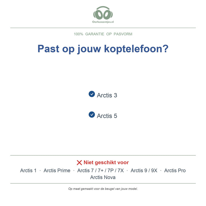 Hoofdband voor SteelSeries Arctis 3 / Arctis 5 – Vervangende koptelefoon hoofdband (elastische band), geschikt voor Arctis 3 en Arctis 5 – niet voor andere Arctis-modellen — compatibele modellen