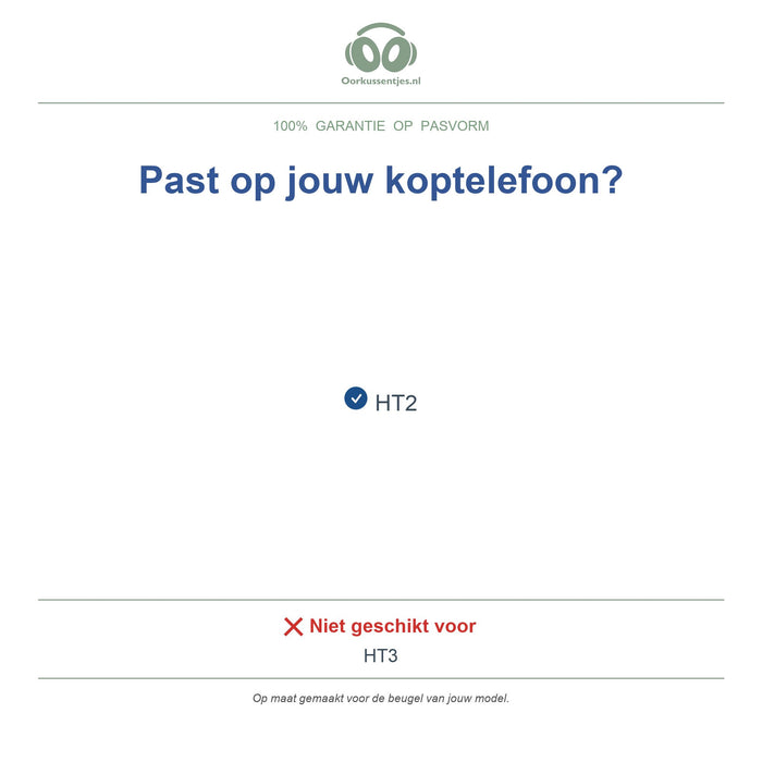 Hoofdband voor TOZO HT2 – Vervangende koptelefoon hoofdband, geschikt voor HT2 – niet voor HT3 — compatibele modellen
